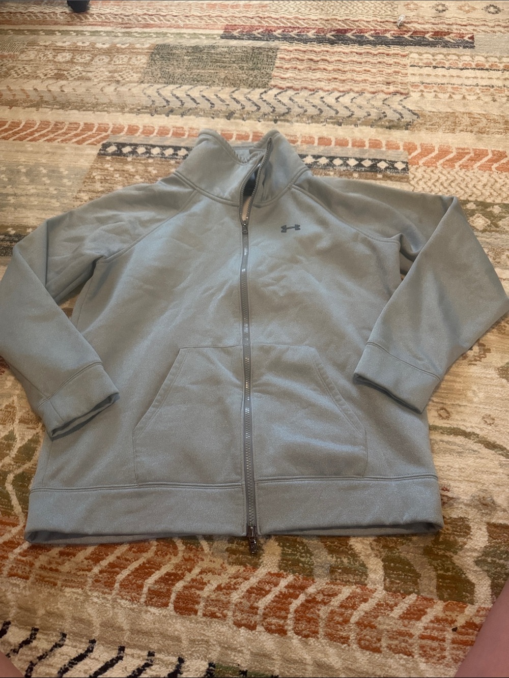 Under Armour Storm Womens Gray Full Zip Sweatshirt Size Large